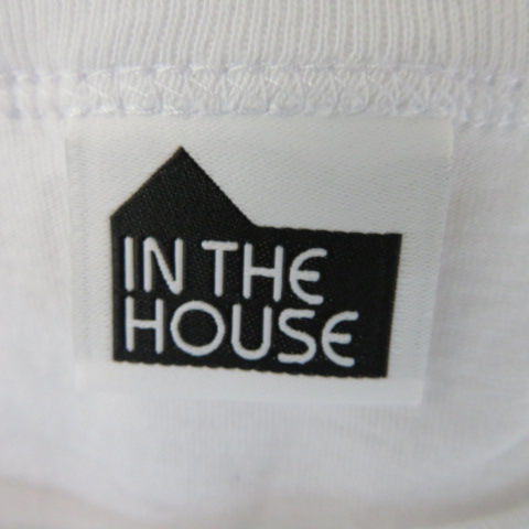 インザハウス IN THE HOUSE Tシャツ カットソー 五分袖 クルーネック 無地 One 白 ホワイト /YK21 メンズ_画像4