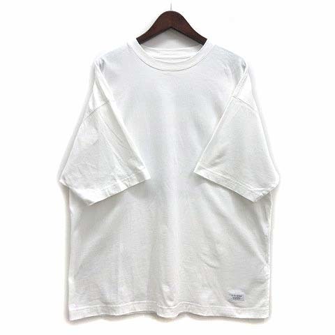 ベイフロー BAYFLOW バックプリント オーバーサイズ Tシャツ 半袖 クルーネック ホワイト 白 4 メンズ_画像2