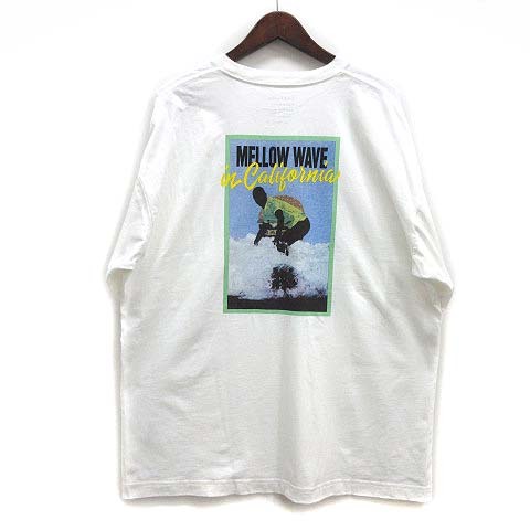 ベイフロー BAYFLOW バックプリント オーバーサイズ Tシャツ 半袖 クルーネック ホワイト 白 4 メンズ_画像1