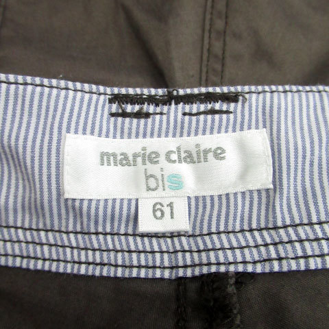 マリクレール MARIE CLAIRE bis ベイカーパンツ テーパードパンツ ロング丈 61-89 ブラウン 茶色 /MS9 レディース_画像5
