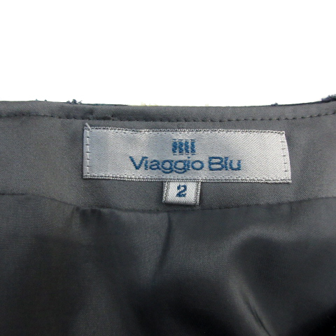  Viaggio Blu Viaggio Blu One-piece колено длина короткий рукав раунд шея общий рисунок лента ремень имеется 2 многоцветный синий голубой /YS39 женский 