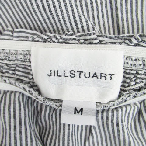  Jill bai Jill Stuart блуза cut and sewn раунд шея короткий рукав полоса рисунок M "теплый" белый темно-синий темно-синий /HO37 женский 
