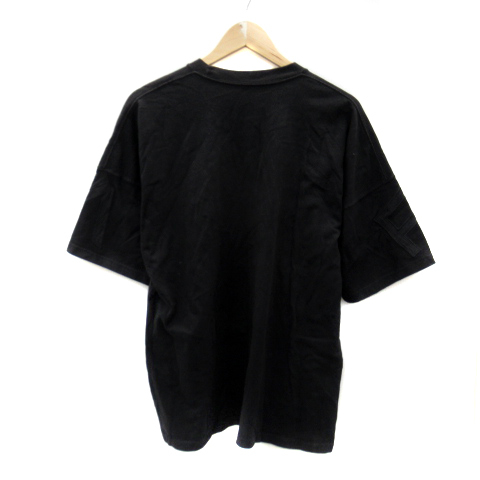 ルーカ RVCA Tシャツ カットソー 半袖 ラウンドネック ロゴ S 黒 ブラック /YS31 メンズ_画像2