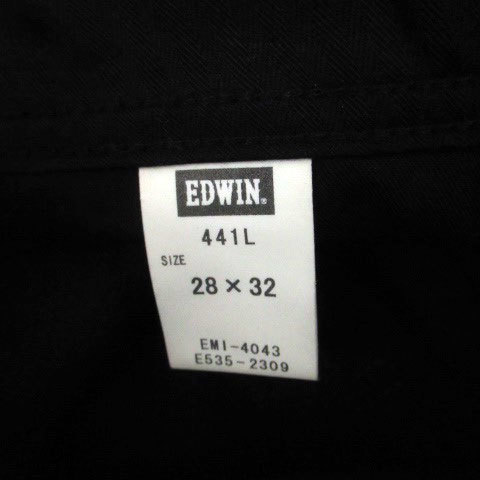 エドウィン EDWIN フレアパンツ ロング丈 28×32 黒 ブラック /HO25 レディース_画像5