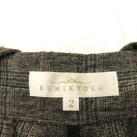 k Miki .k Kumikyoku KUMIKYOKU шорты подтяжки имеется проверка серый чёрный 2 *A657 женский 