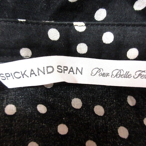 スピック&スパン Spick&Span シャツ ブラウス ノースリーブ ドット 黒 ブラック /RT レディース_画像5