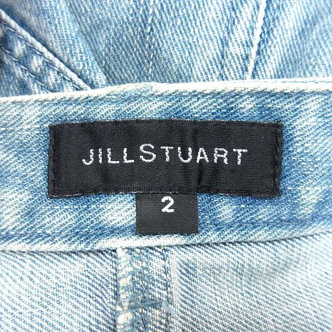  Jill Stuart JILL STUART Denim юбка Thai ловушка колено длина деформация дизайн asimeto Lee вышивка 2 бледно-голубой голубой женский 