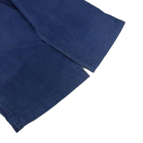ズッカ zucca パンツ ワイドパンツ リネン混 日本製 ブルー 青 L メンズ_画像3