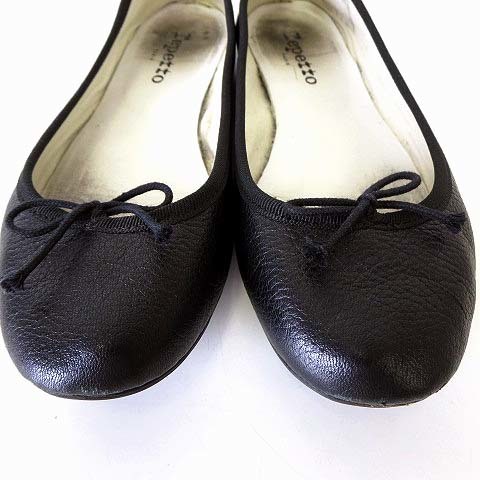 レペット Repetto バレエシューズ カーフ レザー Nappa calfskin Noir バレリーナ 37.5 黒 ブラック 23.3cm くつ 靴 シューズ_画像5