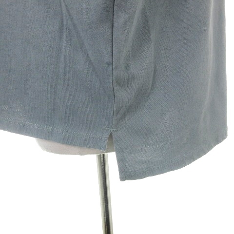 アーバンリサーチ URBAN RESEARCH Tシャツ カットソー 半袖 クルーネック 薄手 無地 F 青 ブルー トップス /YY レディースの画像6