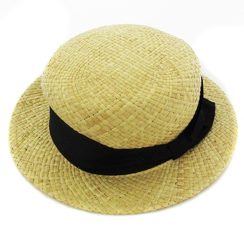  Mercury Duo MERCURYDUO шляпа шляпа соломенная шляпа соломинка Hattori bon одноцветный F чай чёрный Brown черный мелкие вещи /MM женский 