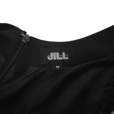  Jill Stuart JILL STUART formal One-piece French sleeve ribbon knee height race shawl attaching black black M