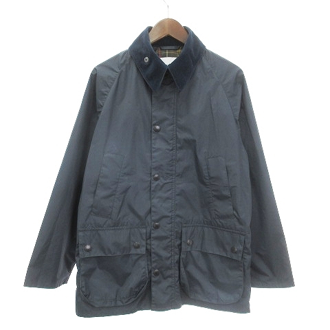 バブアー Barbour ビームスプラス別注 BEDALE ビデイル ナイロンジャケット ジップアップ ラグランスリーブ サイドベンツ 1801306 ネイビー_画像1