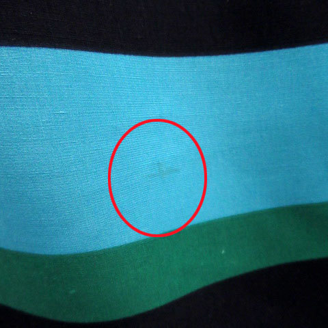 アイシービー iCB フレアスカート ミモレ丈 ボーダー柄 大きいサイズ 4 マルチカラー グリーン 緑 /MS10 レディース_画像4