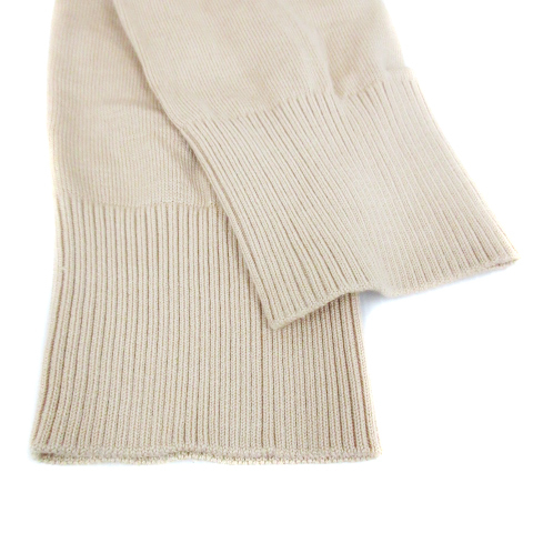  Untitled UNTITLED knitted cardigan thin middle height silk plain 2 beige /FF12 lady's 