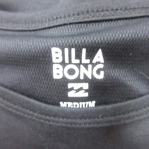  Billabong BILLABONG cut and sewn round neck UV mesh print M black black /AU lady's 