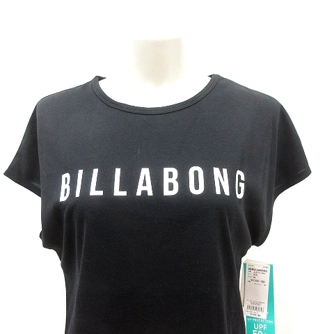  Billabong BILLABONG cut and sewn round neck UV mesh print M black black /AU lady's 