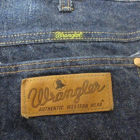 ラングラー WRANGLER M1701 デニム パンツ ジーンズ ジーパン 革パッチ 32 インディゴ Lサイズ相当 ■GY09 メンズ_画像8