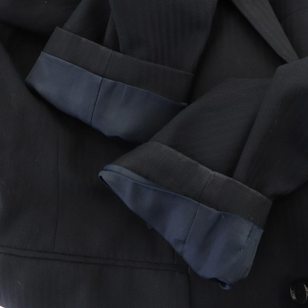 オリヒカ ORIHICA スーツ セットアップ上下 テーラードジャケット パンツ スラックス シャドウストライプ 94-82-175 A6 紺_画像8