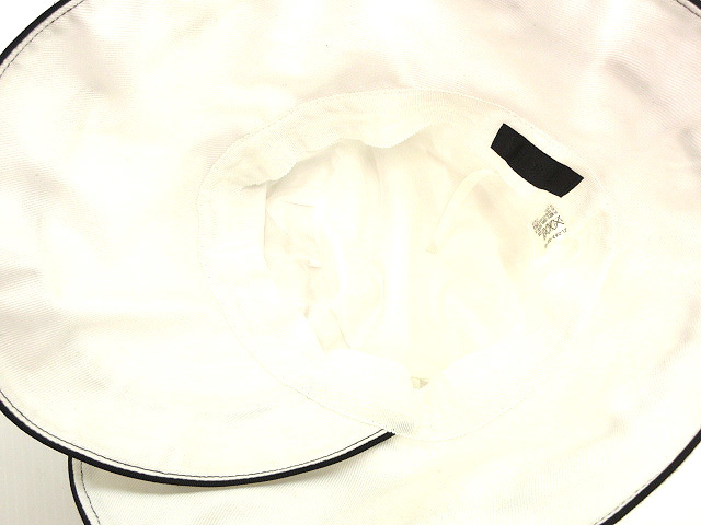 トゥービーシック TO BE CHIC リボン ハット 帽子 57.5cm ホワイト 白 ブラック 黒 デニム調 レディース_画像4