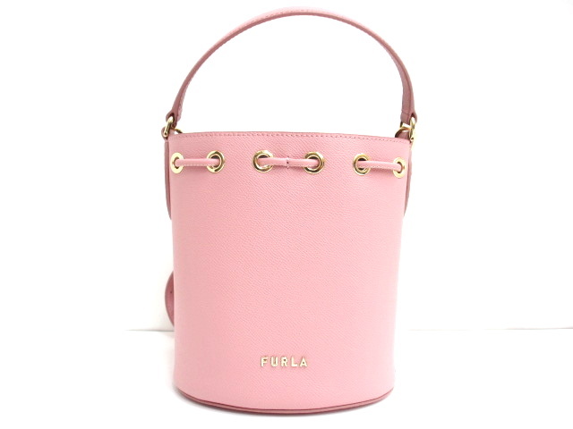 フルラ FURLA クリオ バケットバッグ ピンク WB00588 BX0306 2way ショルダー ミニバッグ バケツ型 斜めがけ かばん_画像2