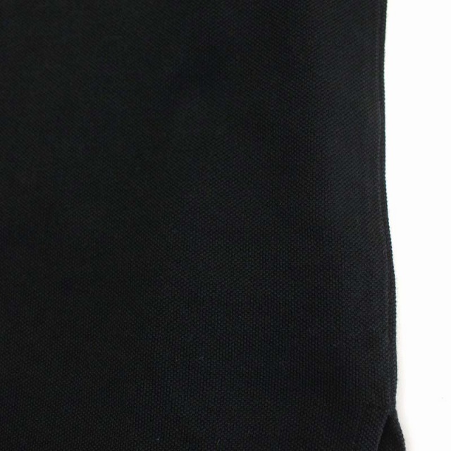 バーバリー ロンドン BURBERRY LONDON ロゴ刺繍 ノバチェック 長袖カットソー ポロシャツ プルオーバー M 黒 ブラック /CM ■OS メンズ_画像7