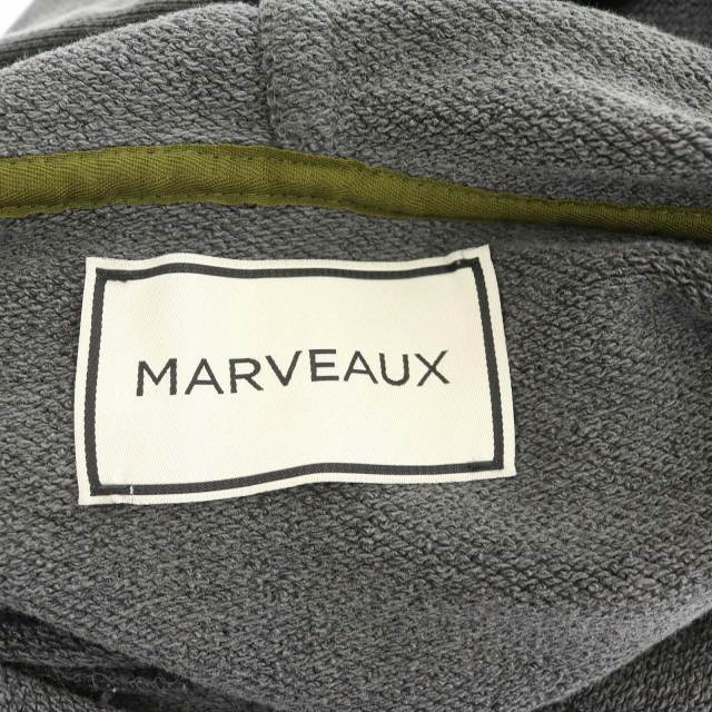 マーヴォ MARVEAUX made USA スウェットプルオーバーパーカー 長袖 M グレー /CM ■OS ■SH メンズ_画像3