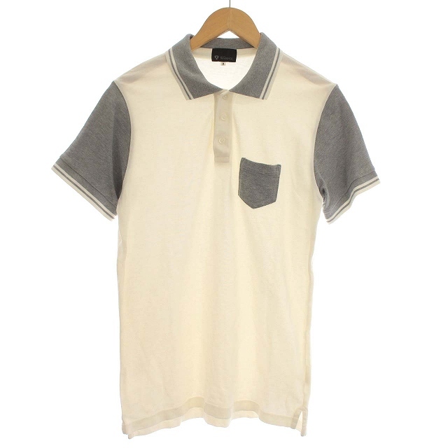  tea ke- Miku spice Takeo Kikuchi THE SHOP TK MIXPICE polo-shirt short sleeves deer. .3 L corresponding white gray 