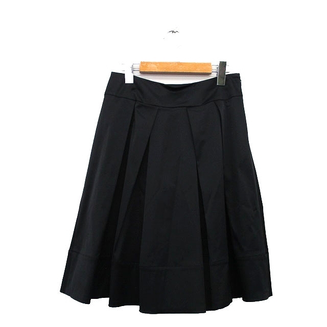 エムプルミエ ブラック M-Premier BLACK スカート フレア 膝丈 シンプル 36 ブラック 黒 /KT7 レディース_画像1