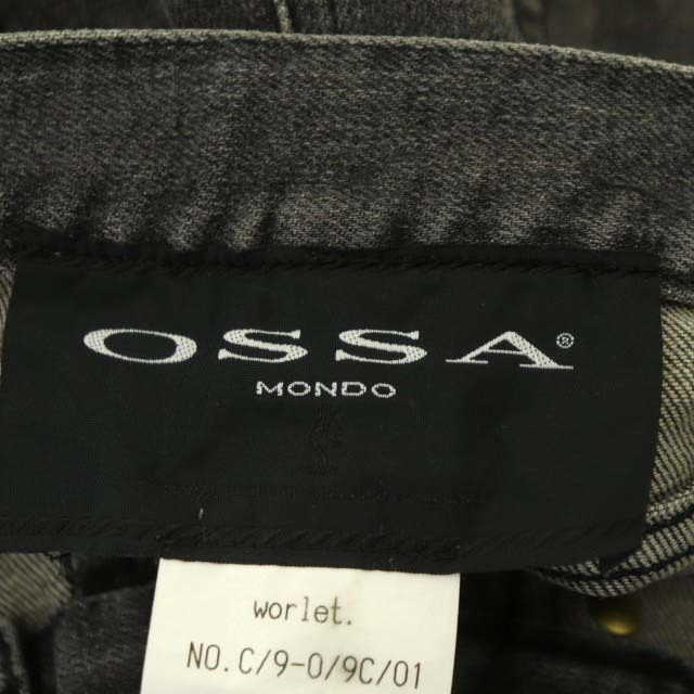 オッサモンド OSSA MONDO デニムパンツ ジーンズ ストレート ボタンフライ S ダークグレー /CX ■OS メンズ_画像3