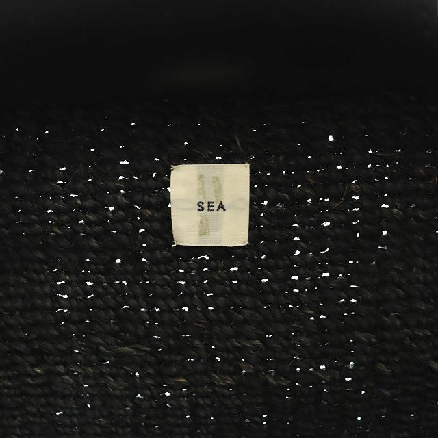 シー SEA 16SS かごバッグ トートバッグ ハンドバッグ M 黒 ブラック /MF ■OS レディース_画像6