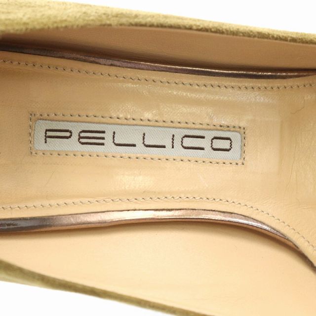 ペリーコ PELLICO パンプス ポインテッドトゥ スエード 35 22.5cm 茶 ブラウン /MF ■OS レディース_画像5