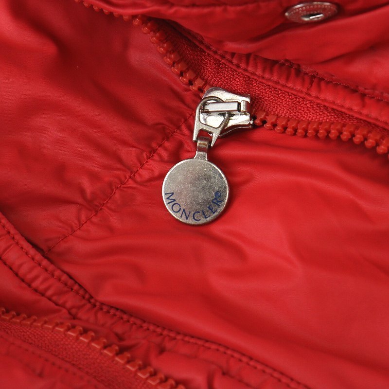 モンクレール MONCLER ダウンジャケット スタンドカラー ジップアップ 116cm 赤 レッド /NW2 ■EC キッズ_画像8