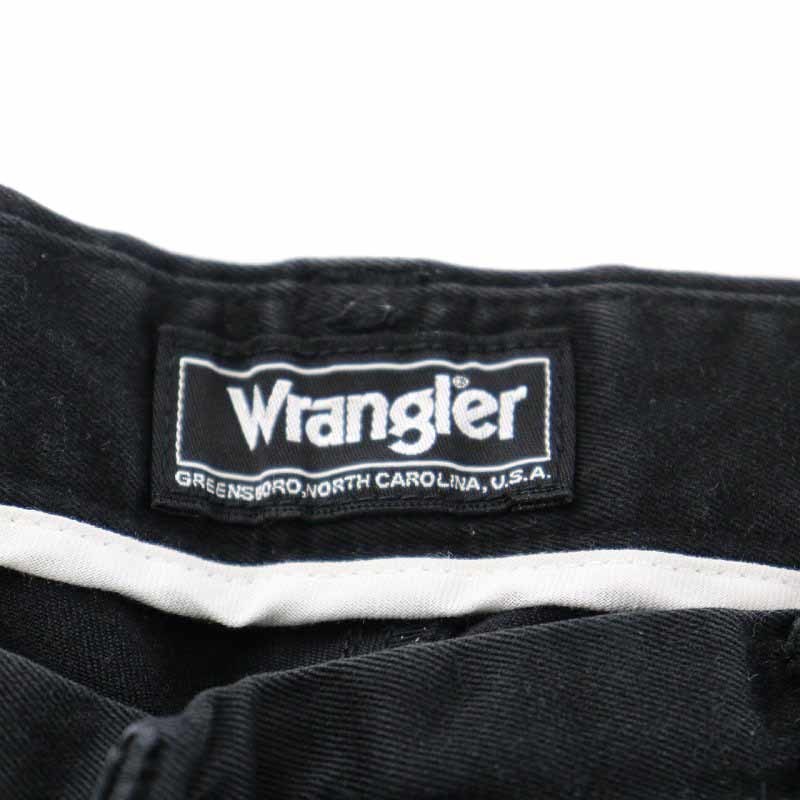 ラングラー WRANGLER ストレートパンツ ロング コットン 33×33 M 黒 ブラック W4301 /YI30 ■GY09 メンズ_画像7