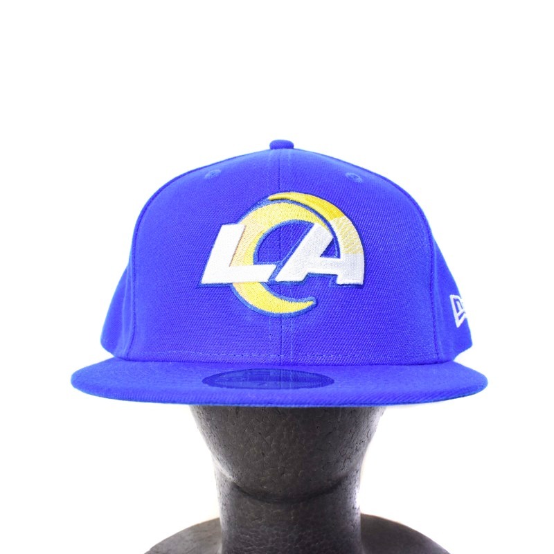 ニューエラ NEW ERA 59FIFTY 帽子 キャップ LA ロサンゼルス ラムズ 7 1/2 59.6cm 青 ブルー メンズ_画像2