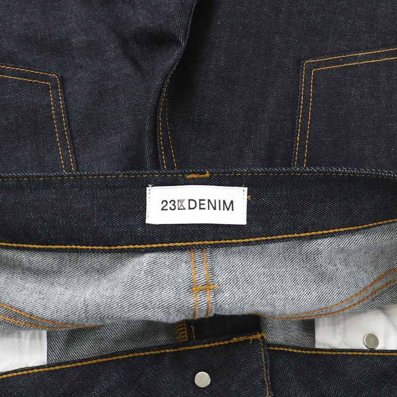 23区 オンワード樫山 DENIM 22SS ボーイフィットパンツ デニムパンツ ジーンズ ジップフライ 大きいサイズ 50 XXXL 紺 ネイビー_画像7