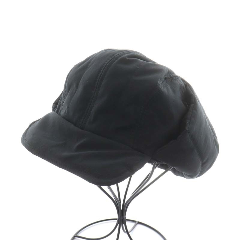 ニューエラ NEW ERA トラッパーフライトキャップ 野球帽 帽子 ロゴ L 黒 ブラック /AN27 ■OM メンズ_画像1