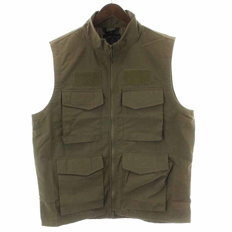 未使用品 ユーエスミリタリー U.S MILITARY Beyond A9-G Utility Mission Ranger Green Vest ジャケット ベスト ポケット L カーキ