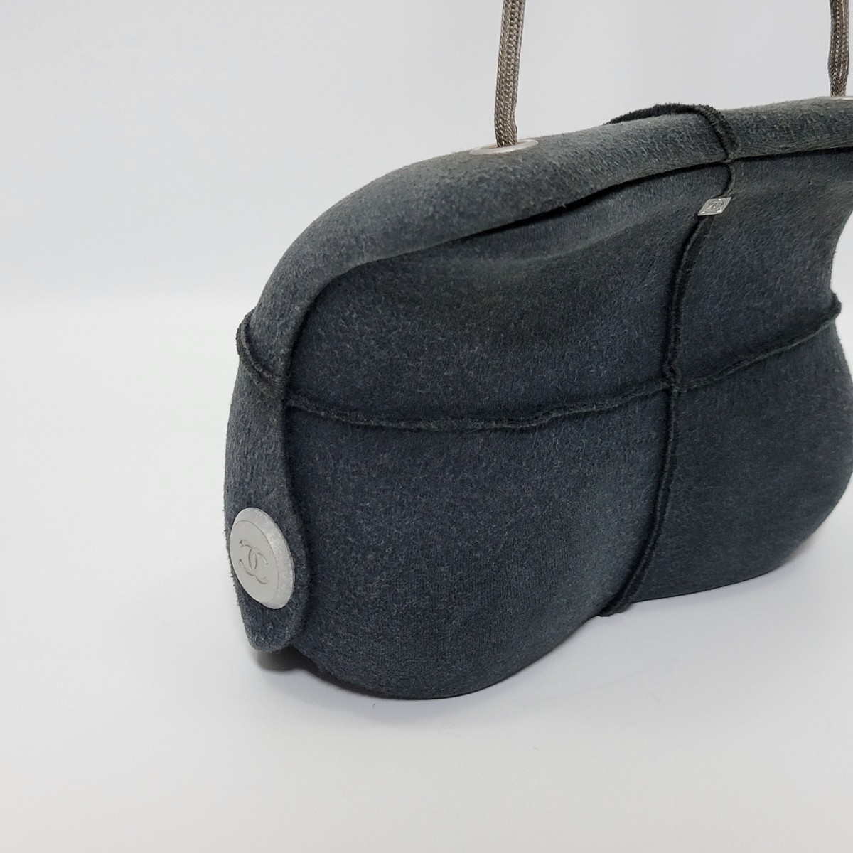 1円【美品】シャネル CHANEL ヒップバッグ コットン ジャージー ココ