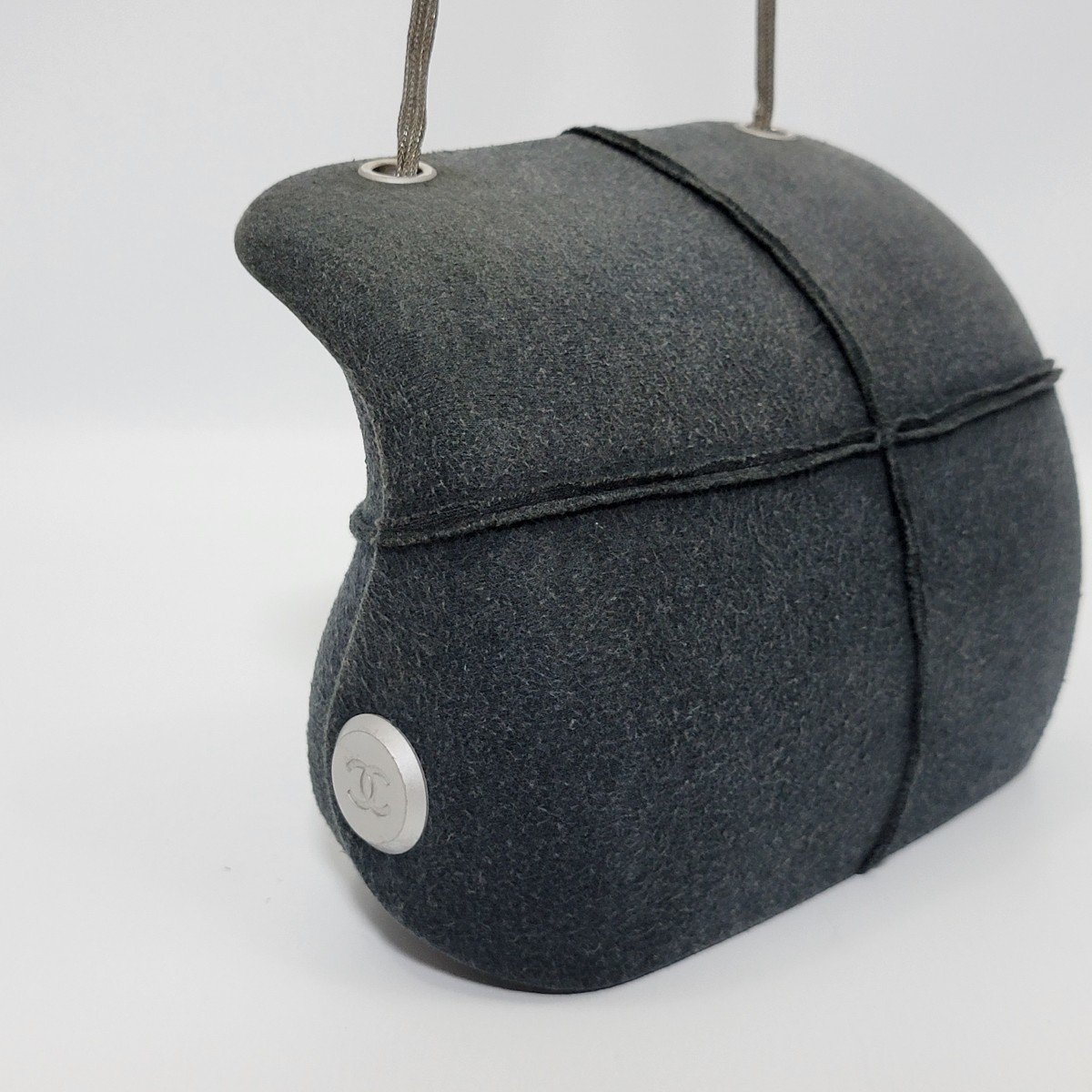 1円【美品】シャネル CHANEL ヒップバッグ コットン ジャージー ココ