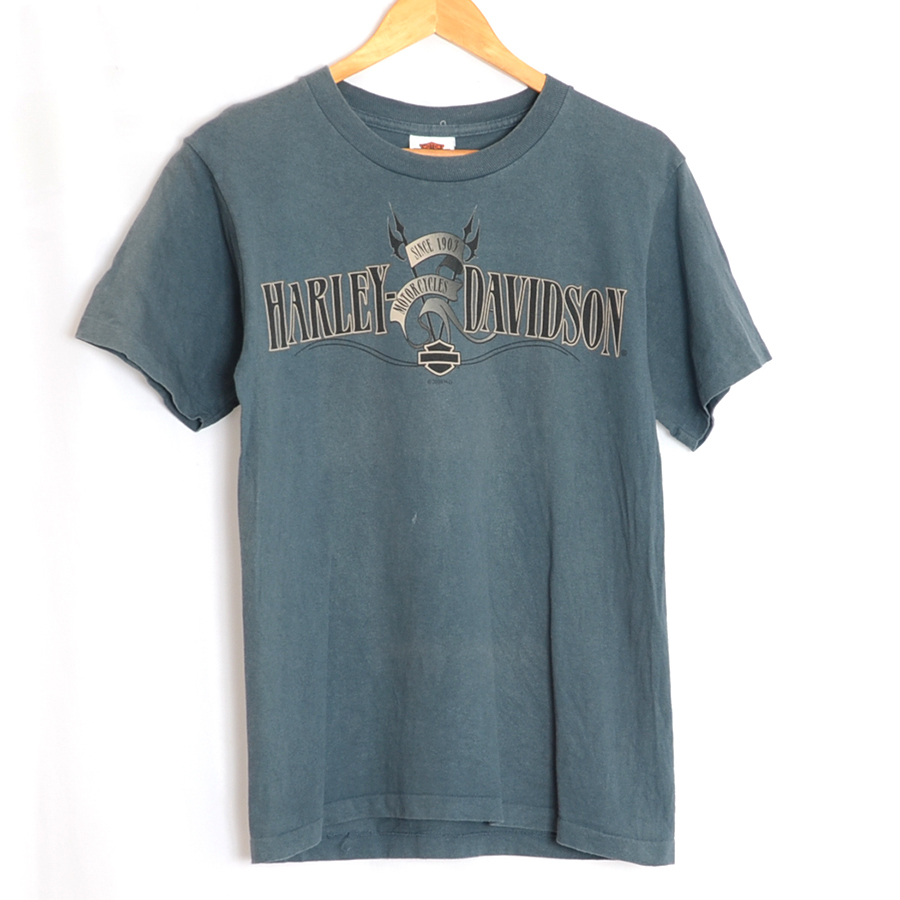 BT2385 ハーレーダビッドソン HARLEY DAVIDSON Tシャツ S 肩46 ドクロ ラスベガス ネバダ メール便可 xq_画像3