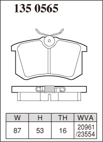 ディクセル ブレーキパッド REタイプ リア アウディ S3 8LAMKF/8LBAMF 1350565 DIXCEL AUDI_画像2