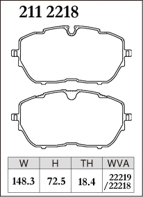  Dixcel brake pad P type front Peugeot 308 SW T9WAH01 2112218 DIXCEL