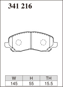 ディクセル ブレーキパッド ESタイプ フロント ジープ パトリオット MK7420/MK74 341216 DIXCEL JEEP_画像3