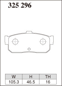 ディクセル ブレーキパッド R01タイプ リア セフィーロ A33 325296 DIXCEL 日産_画像2