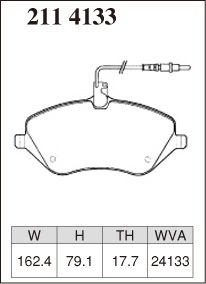 ディクセル ブレーキパッド Pタイプ フロント シトロエン C6 X6XFV 2114133 DIXCEL CITROEN