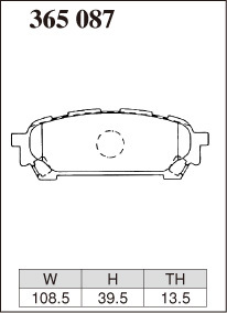 ディクセル ブレーキパッド Zタイプ リア インプレッサ GGC/GGD 365087 DIXCEL スバル