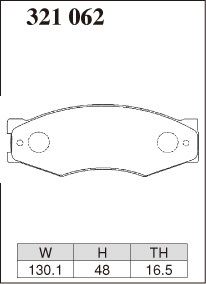 ディクセル ブレーキパッド Xタイプ フロント レパード GF31/UF31 321062 DIXCEL 日産_画像3