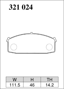 ディクセル ブレーキパッド Zタイプ フロント プレーリー BM10 321024 DIXCEL 日産_画像3