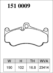 ディクセル ブレーキパッド REタイプ フロント FERRARI F360 1510009 DIXCEL_画像2